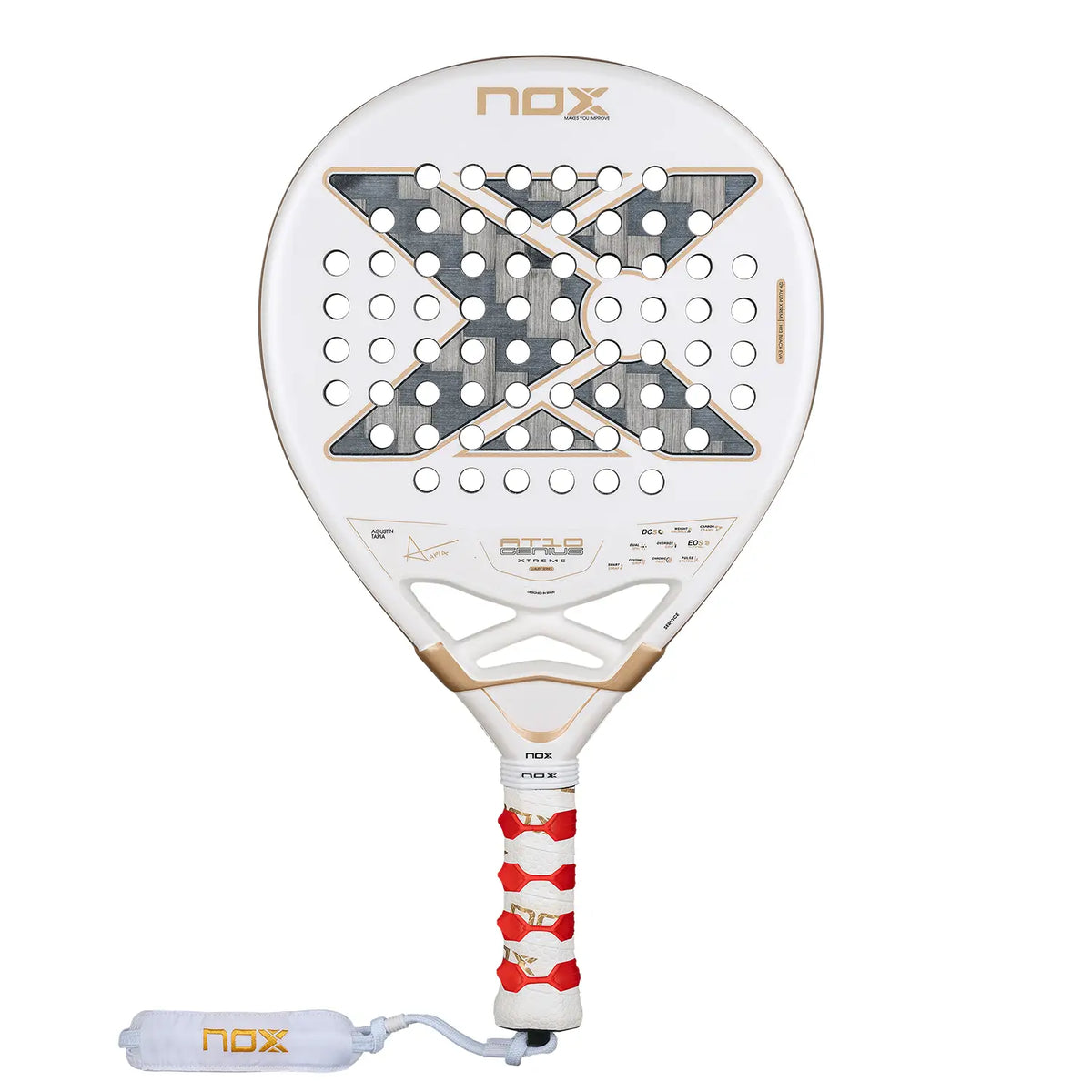 NOX AT10 Genius 12K Alum Xtrem by Agustin Tapia 2026 - Padelschläger