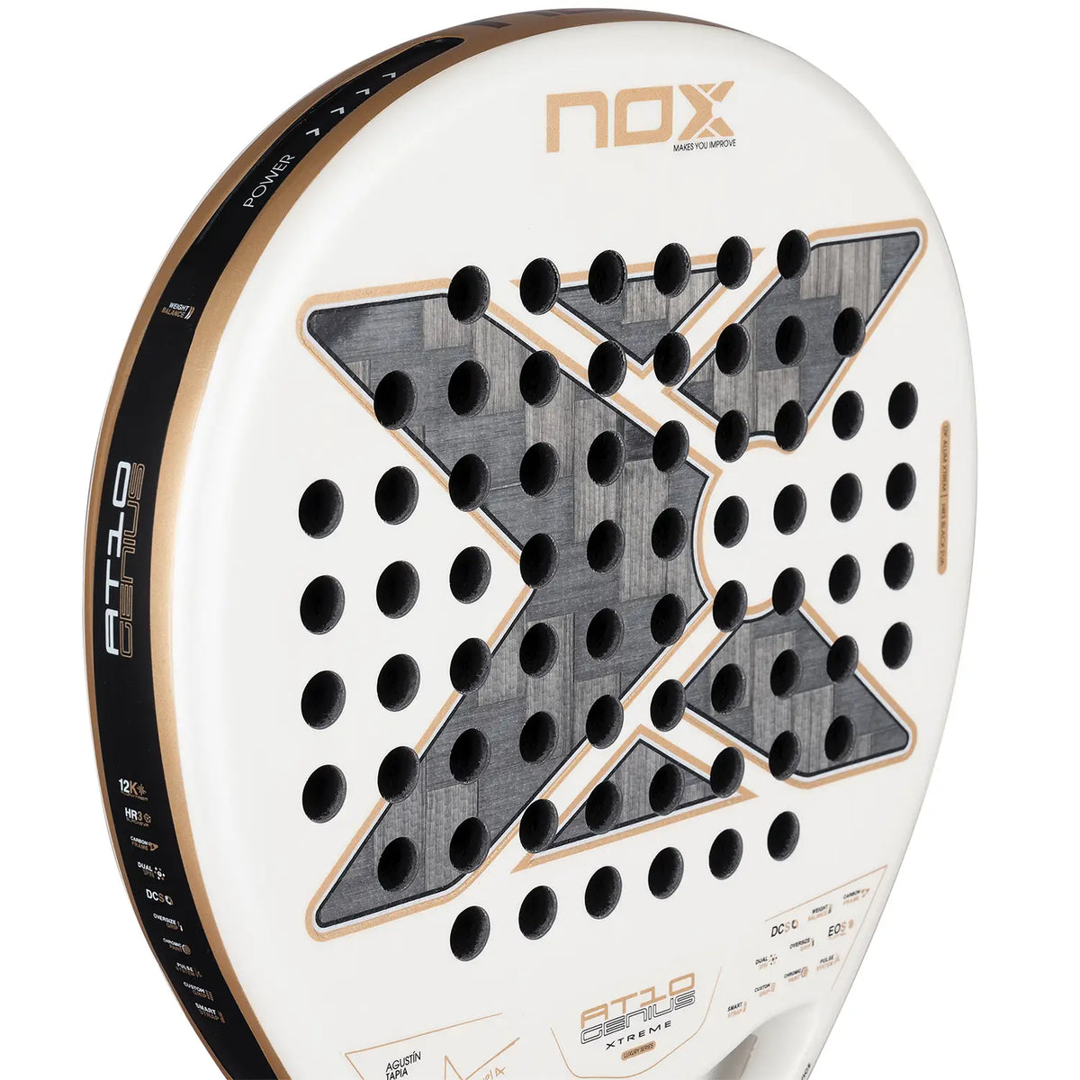 NOX AT10 Genius 12K Alum Xtrem by Agustin Tapia 2026 - Padelschläger