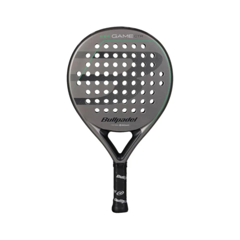 Bullpadel Game CTR Padel-Schläger mit perforierter Oberfläche und grünen Akzenten